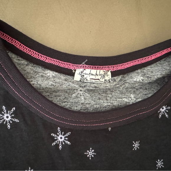 NWOT FREE PEOPLE INTIMATELY BLACK QUILTED LOVE PAJAMAS SET. MSRP $128 - Picture 10 of 17